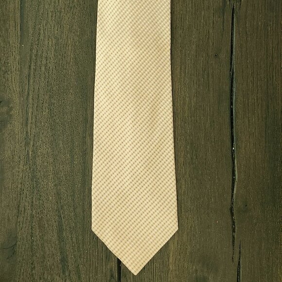 CARL STERR - MICKY Necktie Microdot Light Sherbert Orange - Picture 1 of 5